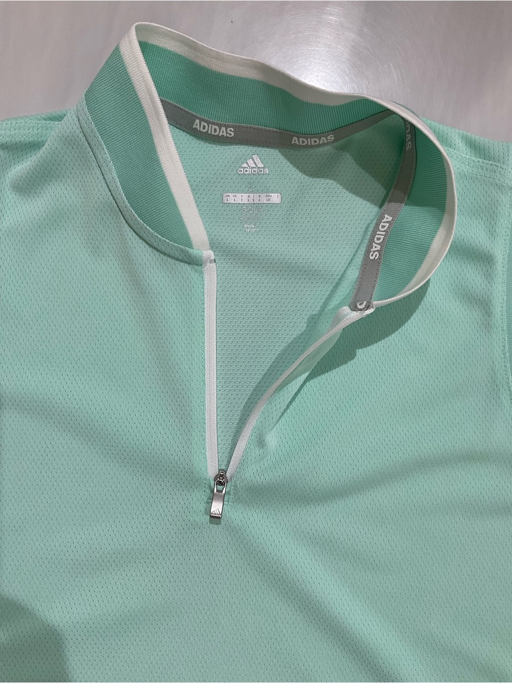 Adidas Women’s Large Sleeveless Golf Polo Top 1/4 Zip GUC - Picture 6 of 10